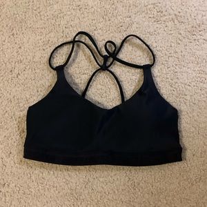 Black sports bra